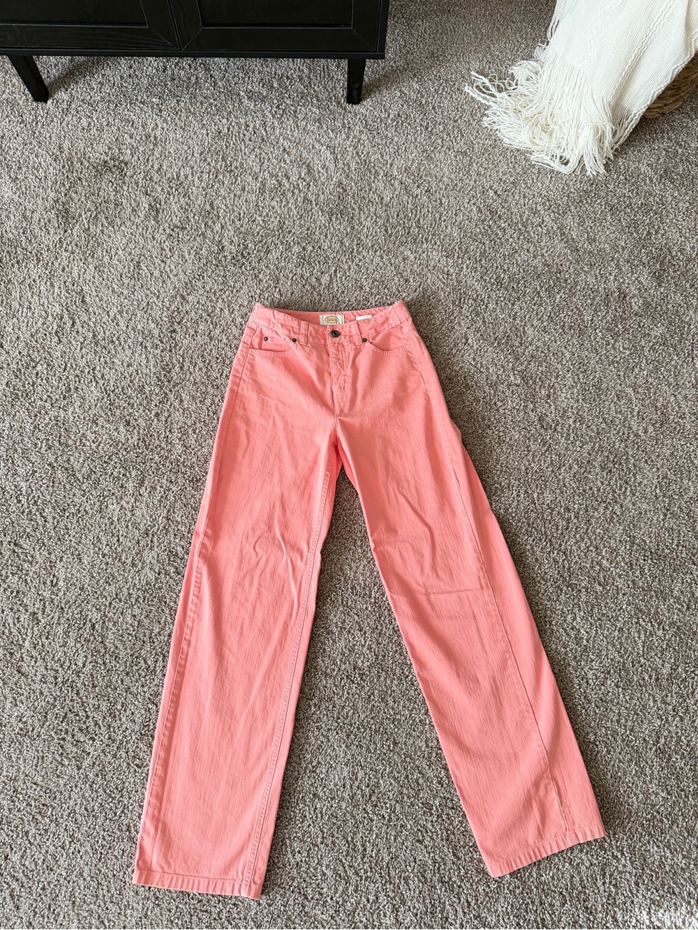 Talbots Coral Pink Wide-Leg Jeans